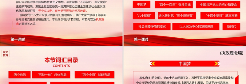 党的十八大以来党员干部应知应会词汇执政理念篇党课ppt