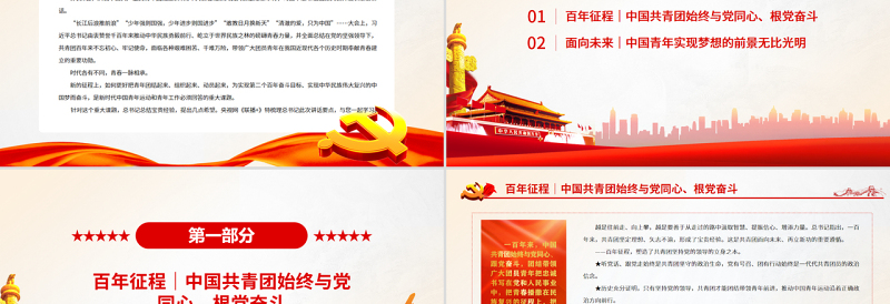 优质关乎青年的重大课题总书记这样作答PPT精品庆祝中国共产主义青年团成立100周年大会专题