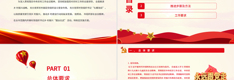 简洁实用村党组织书记擂台比武PPT村党组织书记乡村振兴擂台比武活动实施方案