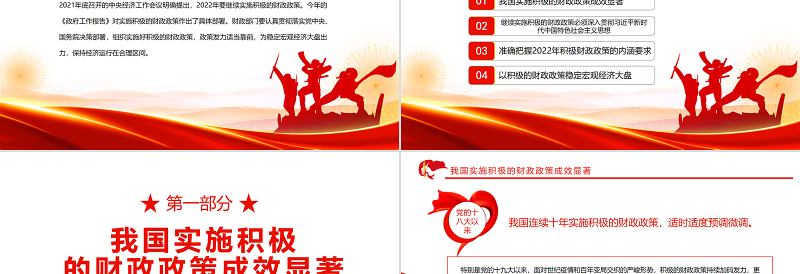 优秀稳字当头稳中求进实施好积极的财政政策PPT精品深入学习中央经济工作会议专题课件模板