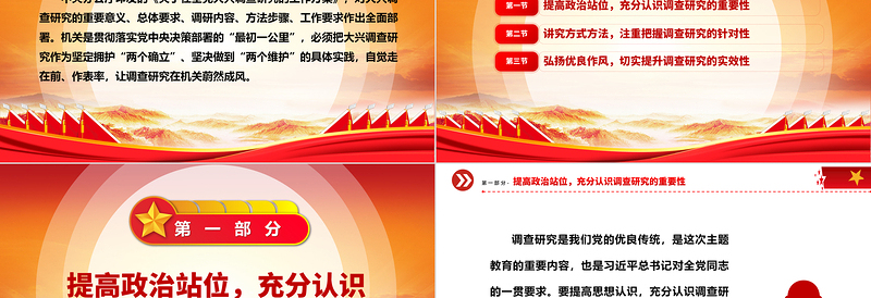 优秀让调查研究在机关相沿成习ppt大气党建在全党大兴调查研究专题党课