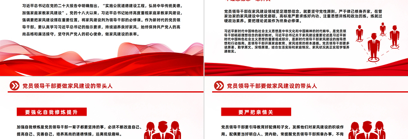 大气精美加强新时代党员干部家风建设PPT坚守共产党人的初心使命争做家风建设的带头人党课下载