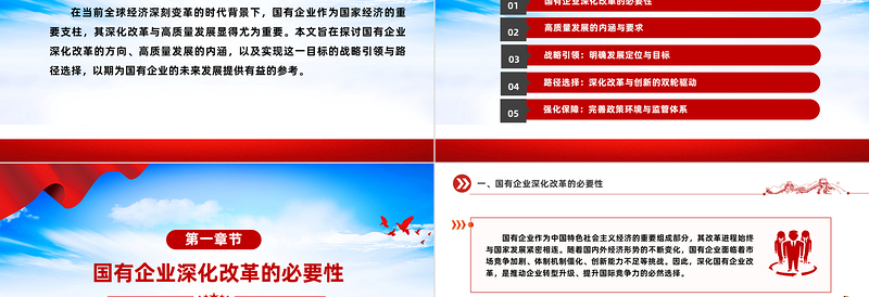 2025年国有企业深化改革与高质量发展的战略引领与路径选择PPT下载