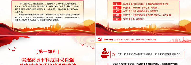 共同谱写中国式现代化建设的新篇章习近平总书记在民革科技界环境资源界联组会上的重要讲话PPT党课下载