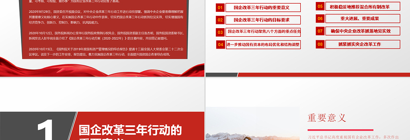 大气精美国企改革三年行动方案2020-2022专题国企党课PPT