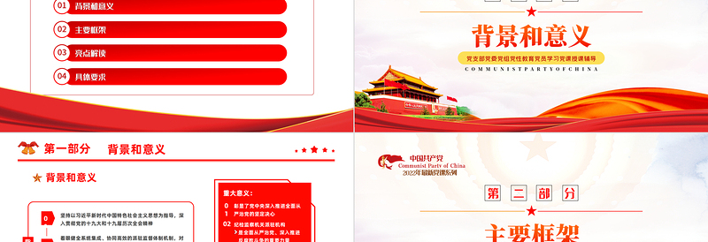 红色质感学习纪检监察机关派驻机构工作规则PPT深入学习贯彻《纪检监察机关派驻机构工作规则》专题课件模板