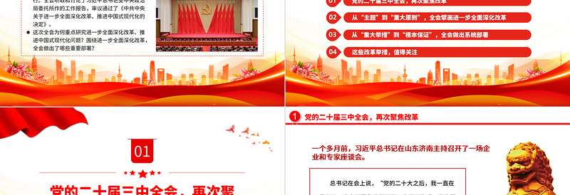 2025年进一步全面深化改革党的二十届三中全会做出哪些重要部署微党课PPT课件