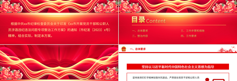 酒驾醉驾警示教育PPT开展党员干部和公职人员涉酒违纪违法问题专项整治工作方案课件