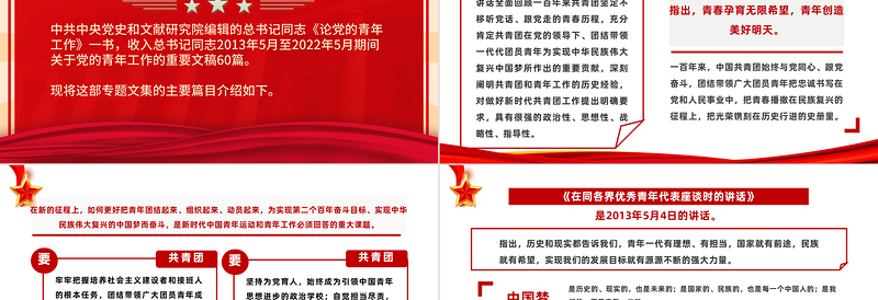 论党的青年工作PPT简约大气党政风论党的青年工作专题党建党课学习课件模板