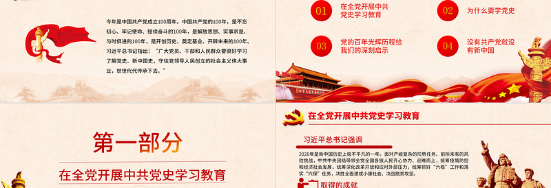 简洁实用薪火相传永远跟党走庆祝建党100周年七一建党节专题党课PPT