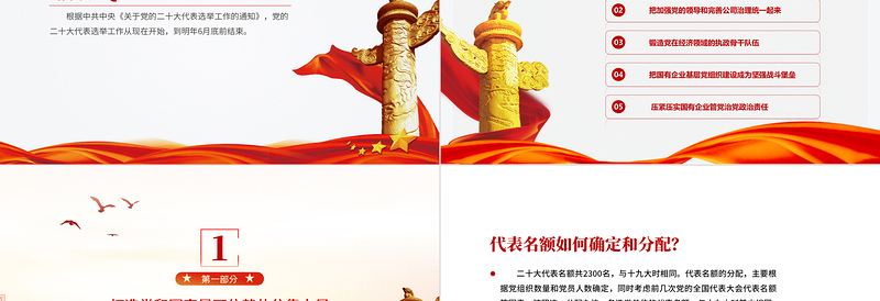 优秀二十大代表怎么选PPT中共中央关于党的二十大代表选举工作的通知党课课件