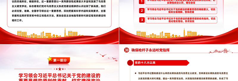 精品总书记关于党的建设的重要思想的科学内涵和实践要求PPT党课课件