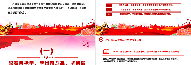 2025年学习党的二十届三中全会心得体会PPT课件模板