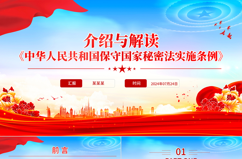 新修订《中华人民共和国保守国家秘密法实施条例》介绍与解读PPT