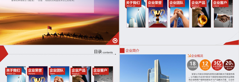 大气精美商务团队建设团结精神企业管理培PPT