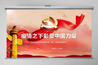 精美大气党政机关医院在抗击新冠肺炎中的心得疫情思考疫情防控深刻体会