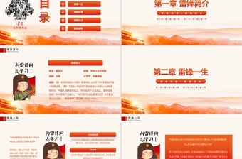 大气时尚弘扬雷锋精神争做时代楷模PPT