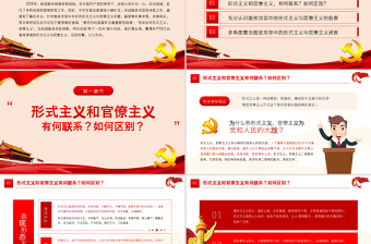大气时尚党政风坚决反对脱贫攻坚中的形式主义官僚主义ppt