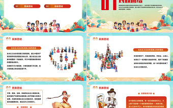 民族团结与班级团结PPT党建风加强民族团结维护社会稳定专题课件模板下载