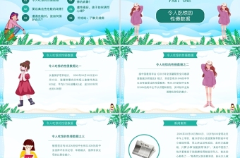 优秀蓝色扁平风小清新中小学生安全教育宣传预防性侵害安全教育宣传PPT
