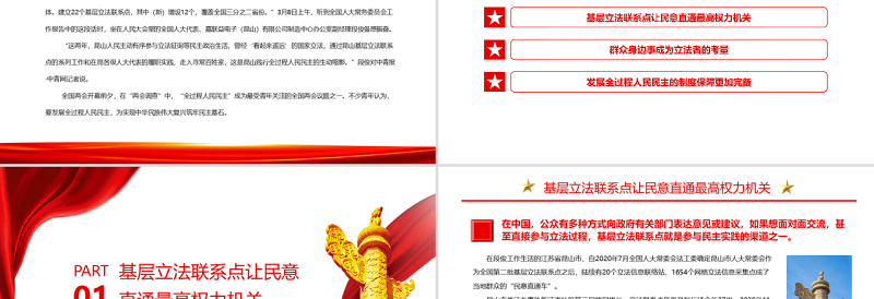 红色党政风中国式全过程民主为实现中华民族伟大复兴筑牢民主专题党课