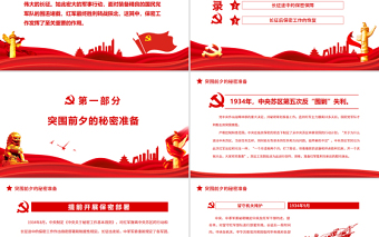 红色经典党史上的保密印记PPT红色庄严党在长征前后的保密工作党员培训保密专题党课