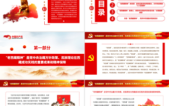 红色质感传承“老西藏精神”谱写雪域高原新篇章PPT精品深入学习老西藏精神专题课件
