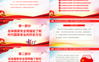 红色创意总体国家安全观之意义和成就PPT精品深入学习总体国家安全观专题课件