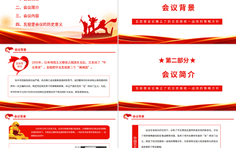 大气精美瓦窑堡会议PPT红色质感瓦窑堡会议确立了抗日民族统一战线的策略方针专题微党课课件