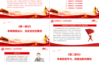 时尚大气争做“五个模范”努力成长为合格的共产党员PPT学习在庆祝中国共产主义青年团成立100周年大会上的重要讲话专题党课