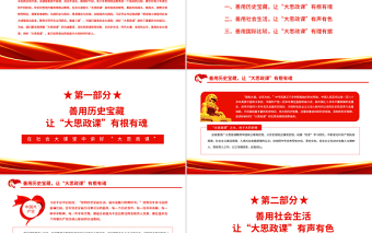红色党建风在社会大课堂中讲好“大思政课”PPT红色党政风党员干部学习教育专题党课课件
