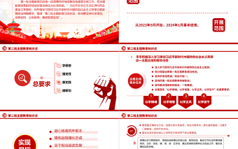 第二批主题教育知识点PPT把学习贯彻习近平新时代中国特色社会主义思想不断引向深入党课课件