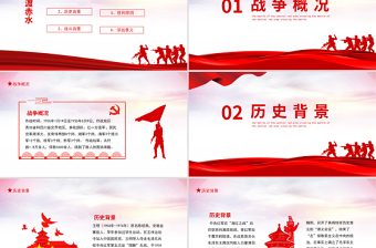 精美简洁四渡赤水战役PPT2021党史教育专题党课课件