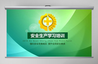 实用简洁安全生产学习培训PPT模板