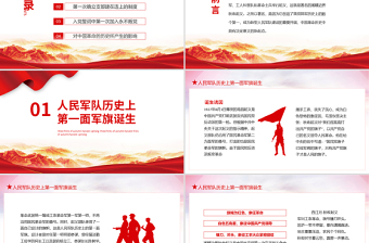 精美大气秋收起义专题党课之中国革命历史的新起点秋收起义的三个第一PPT模板