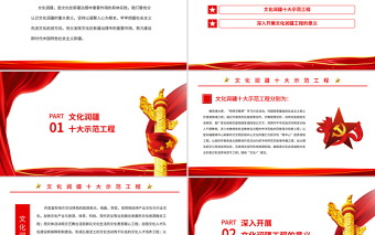 简洁实用文化润疆PPT红色精美深入开展文化润疆工程铸牢中华民族共同体意识新疆党课课件