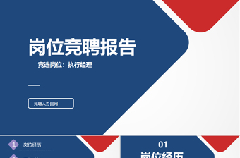 完整结构微立体岗位竞聘PPT模板