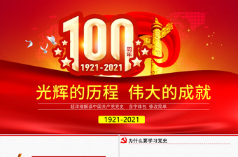 2025建党104周年党课讲稿PPT百度网盘