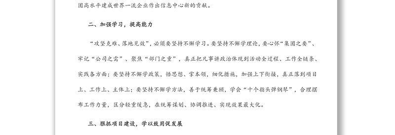 精选公司党委深化“能力作风建设年”提升干部执行力工作交流会发言材料