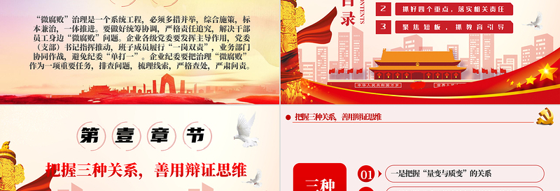 精品治理企业“微腐败”PPT模板