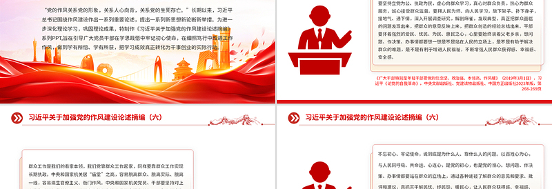 2025习近平关于加强党的作风建设论述摘编（六）PPT党员辅导课件