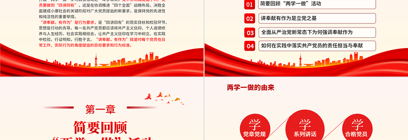 讲奉献比作为PPT党员干部要立足岗位弘扬讲奉献勇担当精神微党课