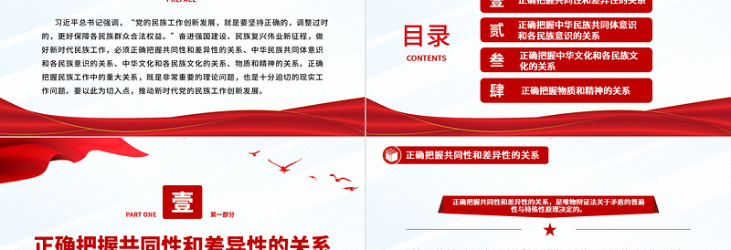 极简风新时代民族工作要正确把握“四对关系”PPT党政风党员干部学习教育党课课件