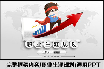 大气时尚完整框架内容的职业生涯规划PPT