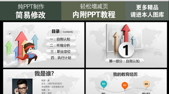 大气时尚完整框架内容的职业生涯规划PPT