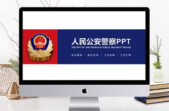 简洁实用中国人民公安警察案件汇报PPT