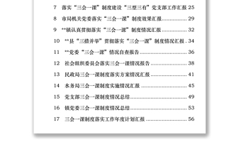 实用“三会一课”制度落实情况工作汇报
