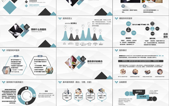 简约大气时尚典雅服务意识培训PPT