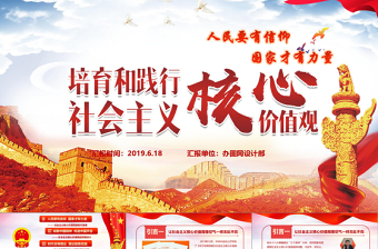 优质社会主义核心价值观教育活动推广策划PPT模版