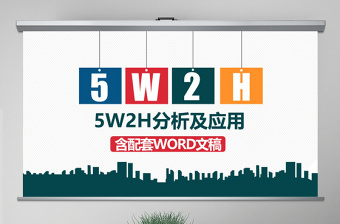 大气简洁5W2H分析法及案例解析企业案例分析PPT